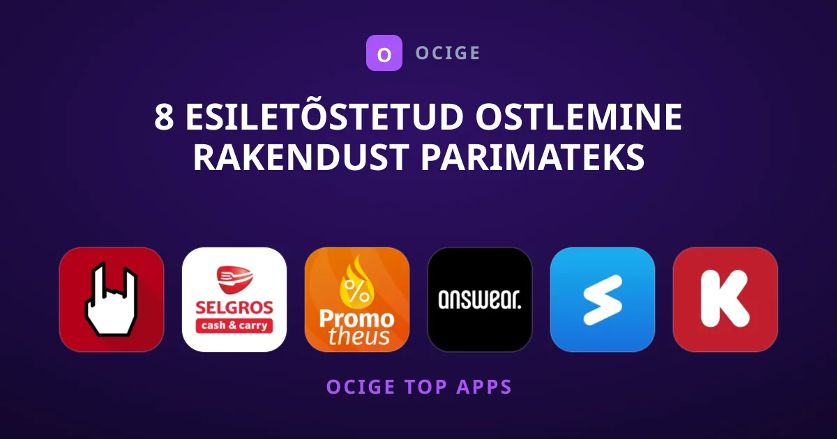 8 Esiletõstetud Ostlemine Rakendust Parimateks Pakkumisteks